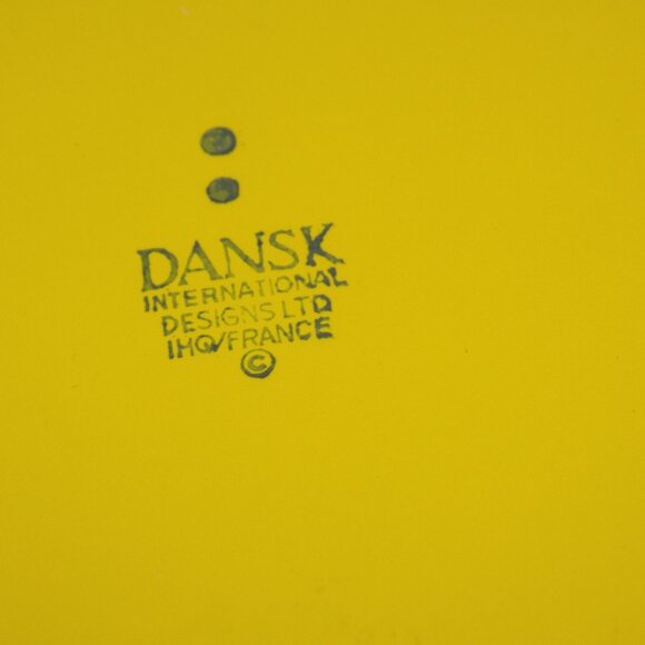 MCM DANSK Kobenstyle Yellow Enamel Tall Bowl Jens Quistgaard IHQ France Retro - Picture 10 of 12